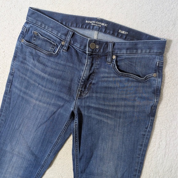 Banana Republic Other - Banana Republic Traveler Jeans Mens 31x30 Blue Slim Fit Stretch Denim